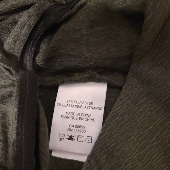 Penningtons Olive Green Wide-Leg Jumpsuit w/ Flutter Sleeves - Picture 9 of 9